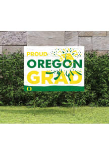 Oregon Ducks KH Sports Fan 18x24 Proud Grad Team Logo Yard Sign - Green