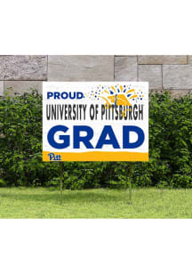 Pitt Panthers KH Sports Fan 18x24 Proud Grad Team Logo Yard Sign - Gold