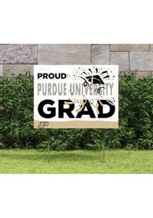 Purdue Boilermakers KH Sports Fan 18x24 Proud Grad Team Logo Yard Sign - Gold
