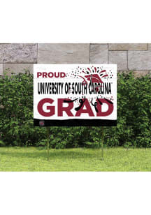 South Carolina Gamecocks KH Sports Fan 18x24 Proud Grad Team Logo Yard Sign - Garnet