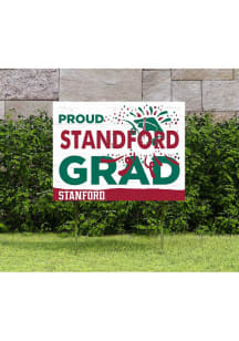 Stanford Cardinal KH Sports Fan 18x24 Proud Grad Team Logo Yard Sign - Red