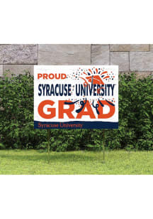 Syracuse Orange KH Sports Fan 18x24 Proud Grad Team Logo Yard Sign - Orange