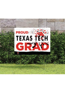 Texas Tech Red Raiders KH Sports Fan 18x24 Proud Grad Team Logo Yard Sign - Red