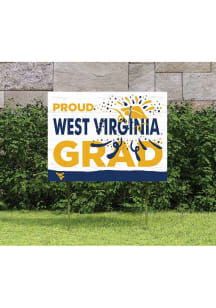 West Virginia Mountaineers KH Sports Fan 18x24 Proud Grad Team Logo Yard Sign - Gold