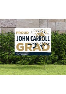 John Carroll Blue Streaks KH Sports Fan 18x24 Proud Grad Team Logo Yard Sign - Blue