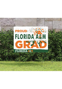 Florida A&M Rattlers KH Sports Fan 18x24 Proud Grad Team Logo Yard Sign - Orange