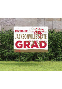 Jacksonville State Gamecocks KH Sports Fan 18x24 Proud Grad Team Logo Yard Sign - Red