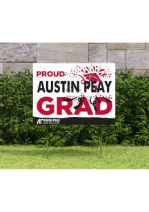Austin Peay Governors KH Sports Fan 18x24 Proud Grad Team Logo Yard Sign - Red