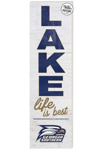 KH Sports Fan Georgia Southern Eagles 35x10 Lake Life is Best Indoor Outdoor Sign - Blue