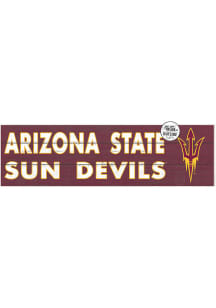 KH Sports Fan Arizona State Sun Devils 35x10 Indoor Outdoor Colored Logo Sign - Maroon