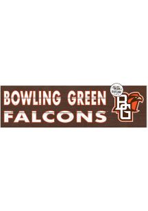 KH Sports Fan Bowling Green Falcons 35x10 Indoor Outdoor Colored Logo Sign - Orange
