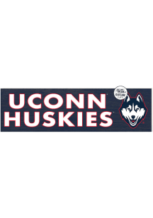 KH Sports Fan UConn Huskies 35x10 Indoor Outdoor Colored Logo Sign - White