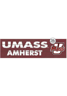 KH Sports Fan Massachusetts Minutemen 35x10 Indoor Outdoor Colored Logo Sign - Maroon