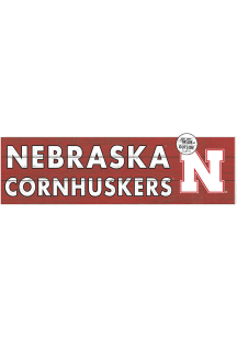 KH Sports Fan Nebraska Cornhuskers 35x10 Indoor Outdoor Colored Logo Sign - Red