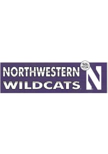 KH Sports Fan Northwestern Wildcats 35x10 Indoor Outdoor Colored Logo Sign - Purple