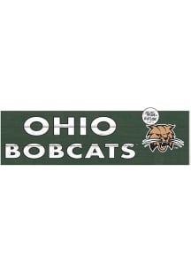 KH Sports Fan Ohio Bobcats 35x10 Indoor Outdoor Colored Logo Sign - Green