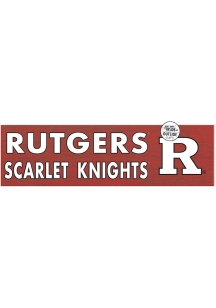KH Sports Fan Rutgers Scarlet Knights 35x10 Indoor Outdoor Colored Logo Sign - Red