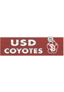 KH Sports Fan South Dakota Coyotes 35x10 Indoor Outdoor Colored Logo Sign - Red