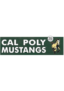 KH Sports Fan Cal Poly Mustangs 35x10 Indoor Outdoor Colored Logo Sign - Green