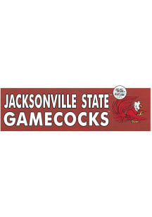 KH Sports Fan Jacksonville State Gamecocks 35x10 Indoor Outdoor Colored Logo Sign - Red