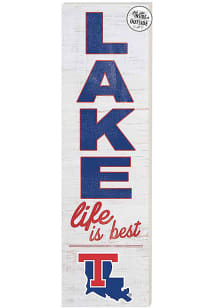 KH Sports Fan Louisiana Tech Bulldogs 35x10 Lake Life is Best Indoor Outdoor Sign - Red