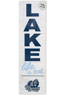 KH Sports Fan Old Dominion Monarchs 35x10 Lake Life is Best Indoor Outdoor Sign - Blue