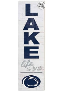 KH Sports Fan Penn State Nittany Lions 35x10 Lake Life is Best Indoor Outdoor Sign - Blue