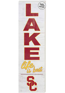 KH Sports Fan USC Trojans 35x10 Lake Life is Best Indoor Outdoor Sign - Red