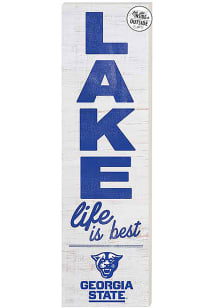 KH Sports Fan Georgia State Panthers 35x10 Lake Life is Best Indoor Outdoor Sign - Blue
