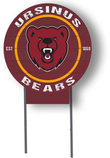 Ursinus Bears KH Sports Fan 20x20 Color Logo Circle Yard Sign - Red