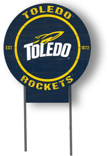 Toledo Rockets KH Sports Fan 20x20 Color Logo Circle Yard Sign - Blue