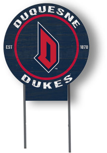 Duquesne Dukes KH Sports Fan 20x20 Color Logo Circle Yard Sign - Red