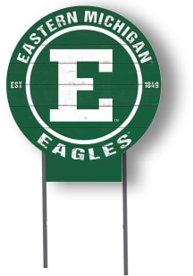 Eastern Michigan Eagles KH Sports Fan 20x20 Color Logo Circle Yard Sign - Green