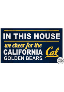 KH Sports Fan Cal Golden Bears 20x11 Indoor Outdoor In This House Sign - Blue