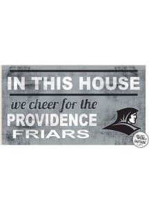 KH Sports Fan Providence Friars 20x11 Indoor Outdoor In This House Sign - Black