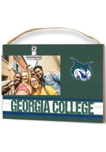 Georgia College Bobcats Clip It Colored Logo Photo Picture Frame - Blue
