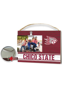 CSU Chico Wildcats Clip It Colored Logo Photo Picture Frame - Red