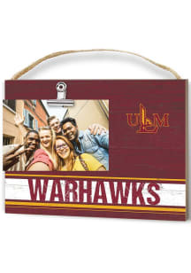 Louisiana-Monroe Warhawks Clip It Colored Logo Photo Picture Frame - Red