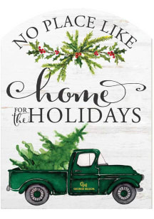 KH Sports Fan George Mason University 16x22 Home for Holidays Marquee Sign - White