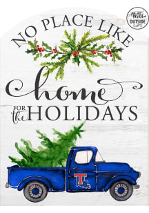 KH Sports Fan Louisiana Tech Bulldogs 16x22 Home for Holidays Marquee Sign - White