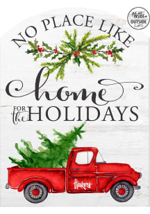 KH Sports Fan Nebraska Cornhuskers 16x22 Home for Holidays Marquee Sign - White