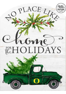 KH Sports Fan Oregon Ducks 16x22 Home for Holidays Marquee Sign - White