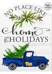 KH Sports Fan Pitt Panthers 16x22 Home for Holidays Marquee Sign - White