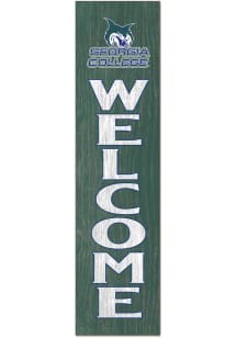KH Sports Fan Georgia College Bobcats 11x46 Welcome Leaning Sign - Blue