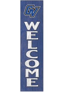 KH Sports Fan Grand Valley State Lakers 11x46 Welcome Leaning Sign - Blue