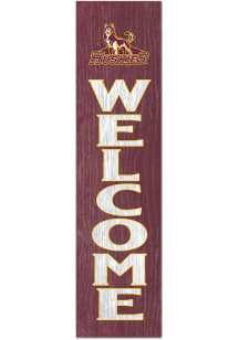 KH Sports Fan Bloomsburg University Huskies 11x46 Welcome Leaning Sign - Red