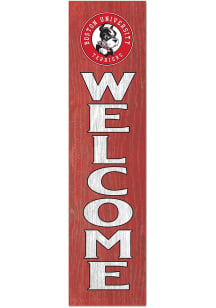 KH Sports Fan Boston Terriers 11x46 Welcome Leaning Sign - Red