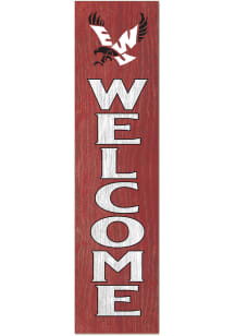 KH Sports Fan Eastern Washington Eagles 11x46 Welcome Leaning Sign - Red