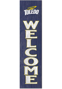 KH Sports Fan Toledo Rockets 11x46 Welcome Leaning Sign - Blue