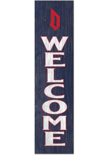 KH Sports Fan Duquesne Dukes 11x46 Welcome Leaning Sign - Red